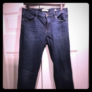Dark wash Banana Republic jeans.